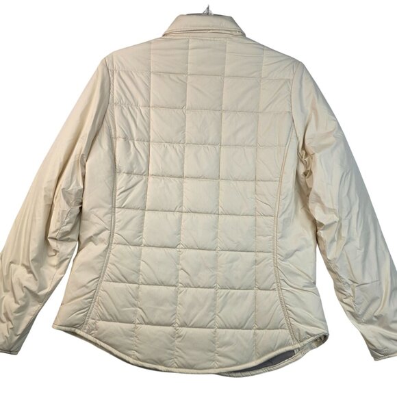 Woolrich Womens Insulated Quilted Shirt Jacket S Water Resistant Beige New Tags - Picture 7 of 14